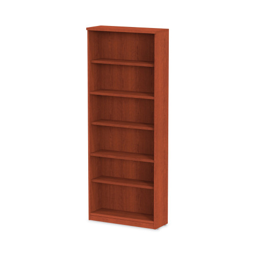 Alera Valencia Series Bookcase， Six-Shelf， 31.75w x 14d x 80.25h， Medium Cherry (VA638232MC)