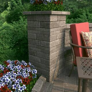 Pavestone RumbleStone Large 3.5 in. x 10.5 in. x 7 in. Greystone Concrete Garden Wall Block 91934