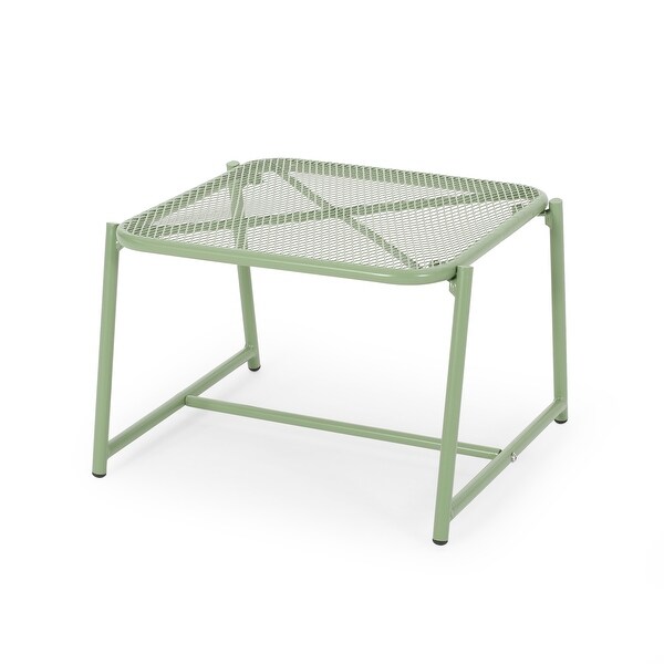 Bucknell Outdoor Iron Metal Mesh Side Table by Christopher Knight Home