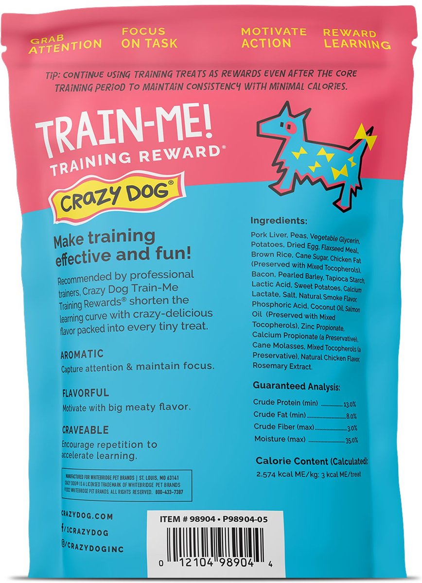 Crazy Dog Train-Me! Bacon Flavor Dog Treats