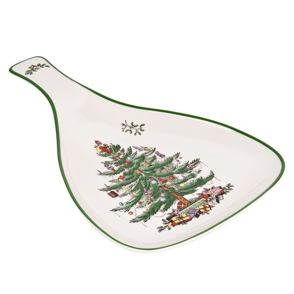 Spode Christmas Tree Large Handled Paddle