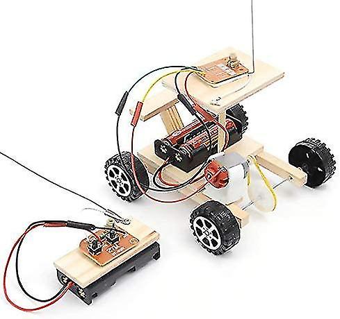 Assembly Car Model， Diy Assembled Rc Car Toy Electric Remote Control Vehicle Kit Kids Hand