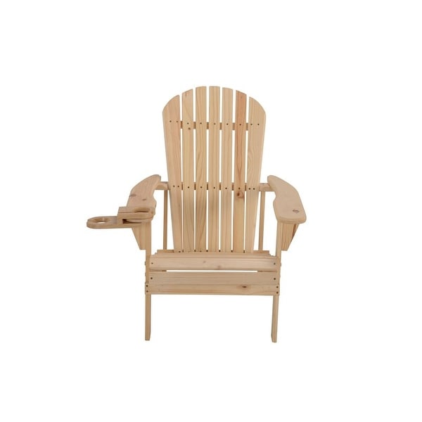 Earth Collection Adirondack Chair with phone and cup holder (1 Chair and 1 End table set)