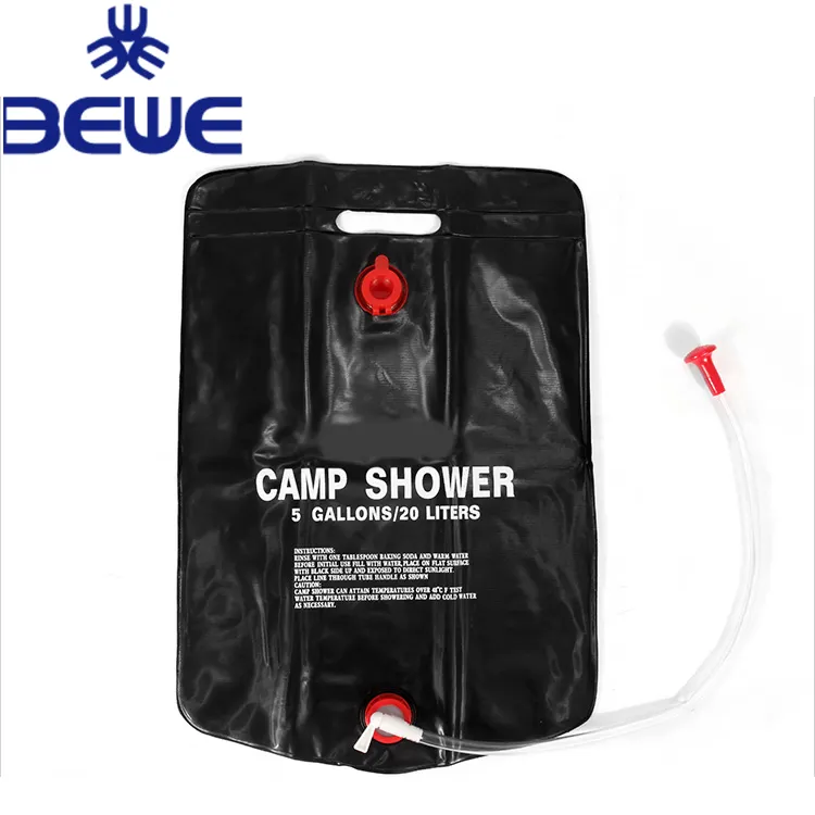 Portable PVC outdoor Folding Camping Hiking Solar Energy Heated Camp Shower Water Bag