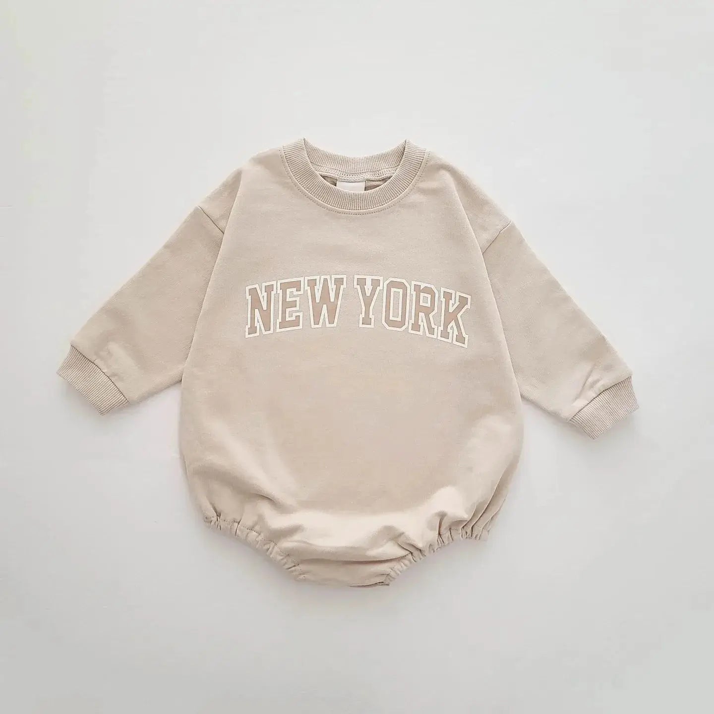 2024 Baby Romper INS 0-12M Newborn Infant Baby Boy Girl Romper Cute New York Letter Long Sleeve Jumpsuit Playsuit Clothing