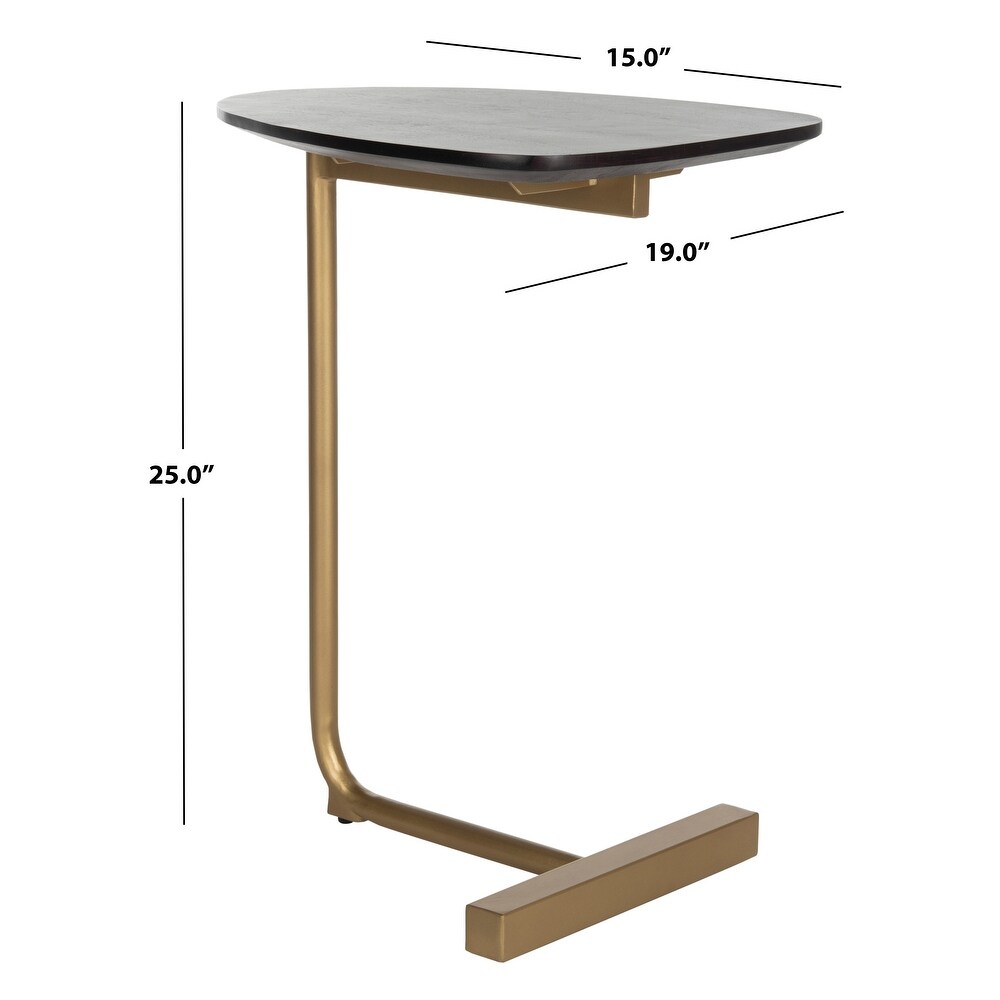 SAFAVIEH Kaiya C Table Black / Gold   19\