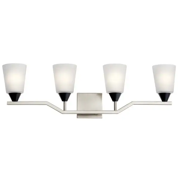 Kichler Lighting Skagos 4-Light Vanity Light Brushed Nickel