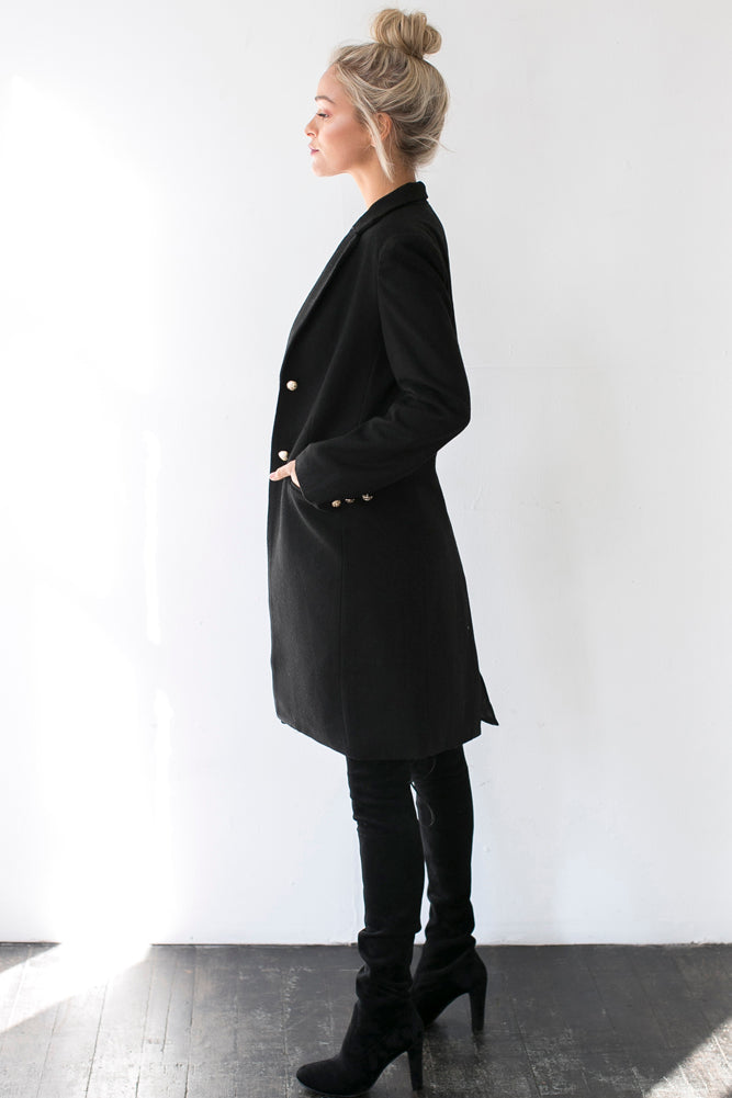 Night Sky Coat Black