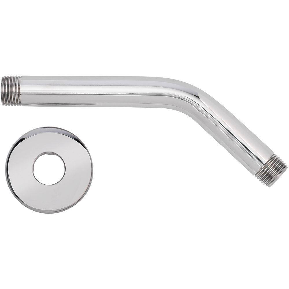 Glacier Bay 8 in. Shower Arm and Flange in Chrome 3075-504