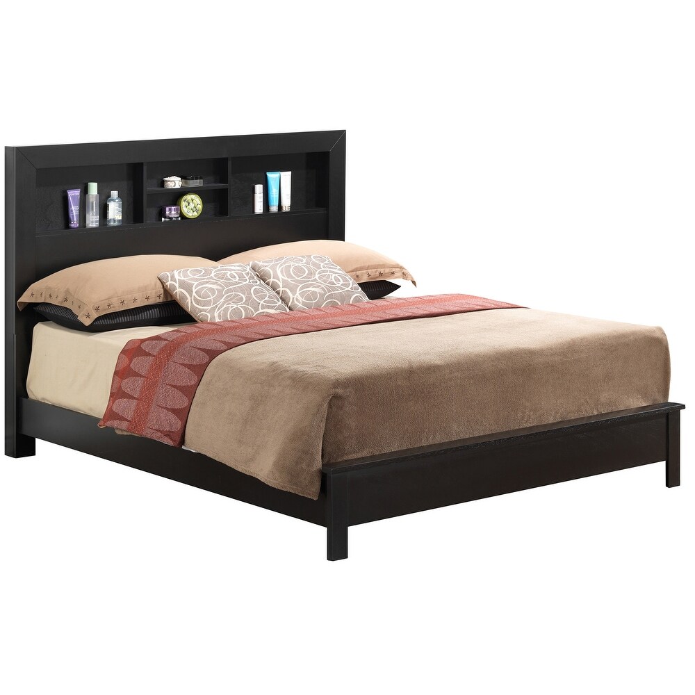 Burlington King Platform Bed with Storage Shelves