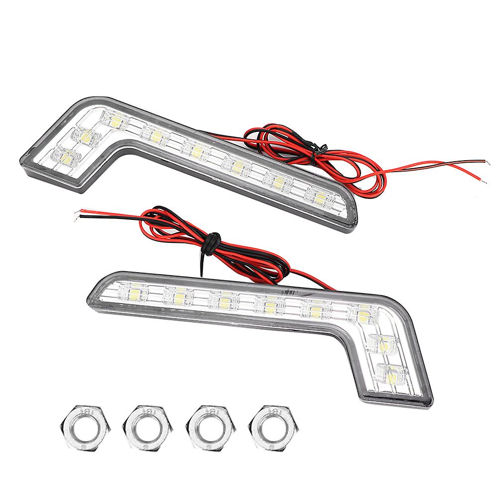 8-led Super Bright Daytime Running Light Lamp Waterproof Universal Drl