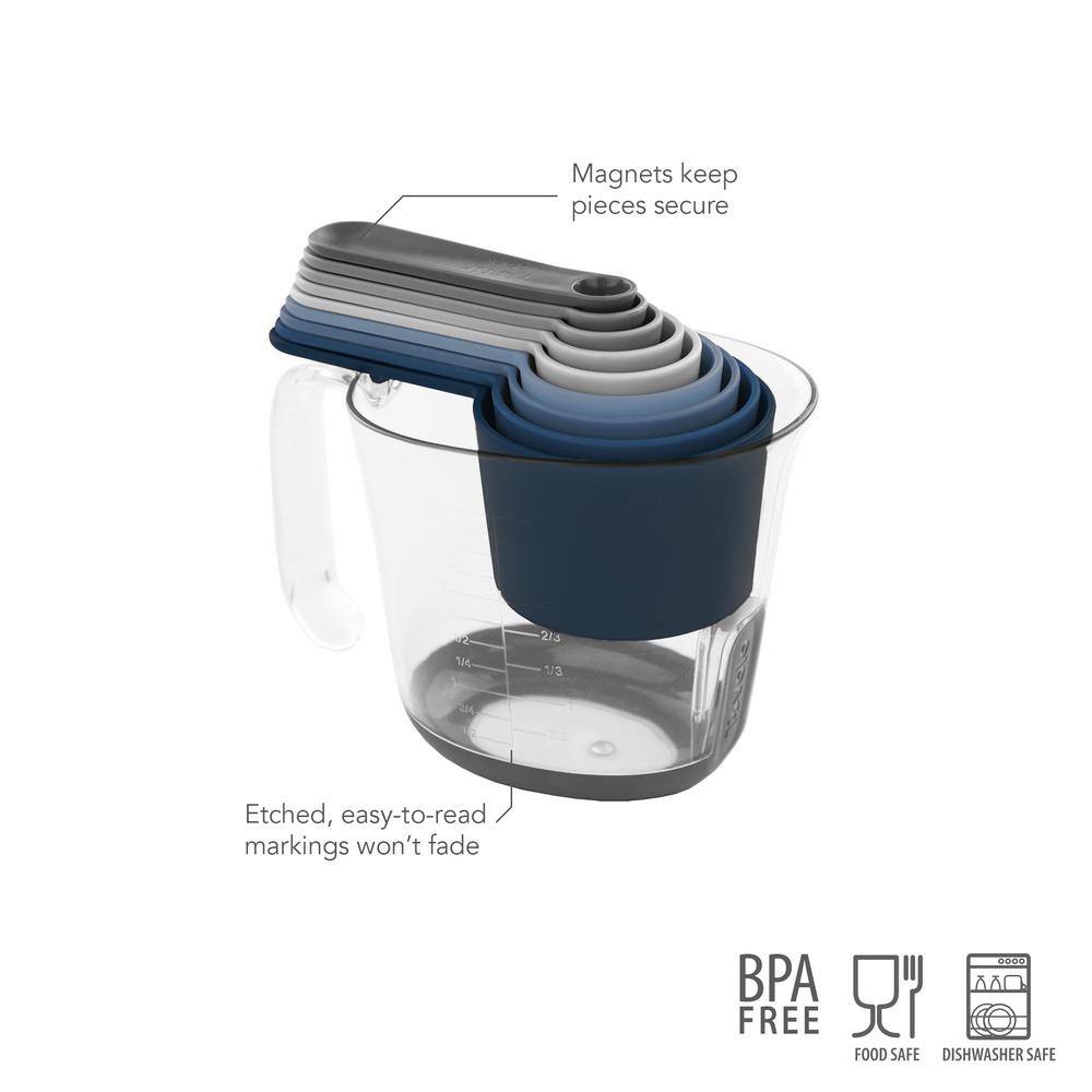 Spectrum Magnetic Nested Measuring Cup Set System in Blue 12015-999