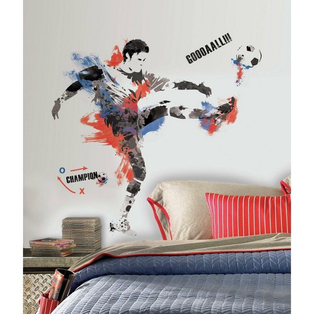 Men x27 s Soccer Champion Peel And Stick Giant Wall Decal Roommates