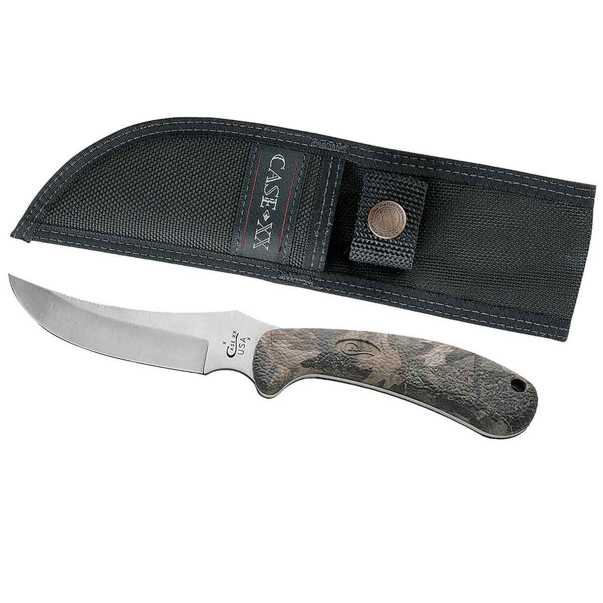 Case Lightweight Synthetic Camo Caliber Ridgeback Hunter 4.13 inch Fixed Knife