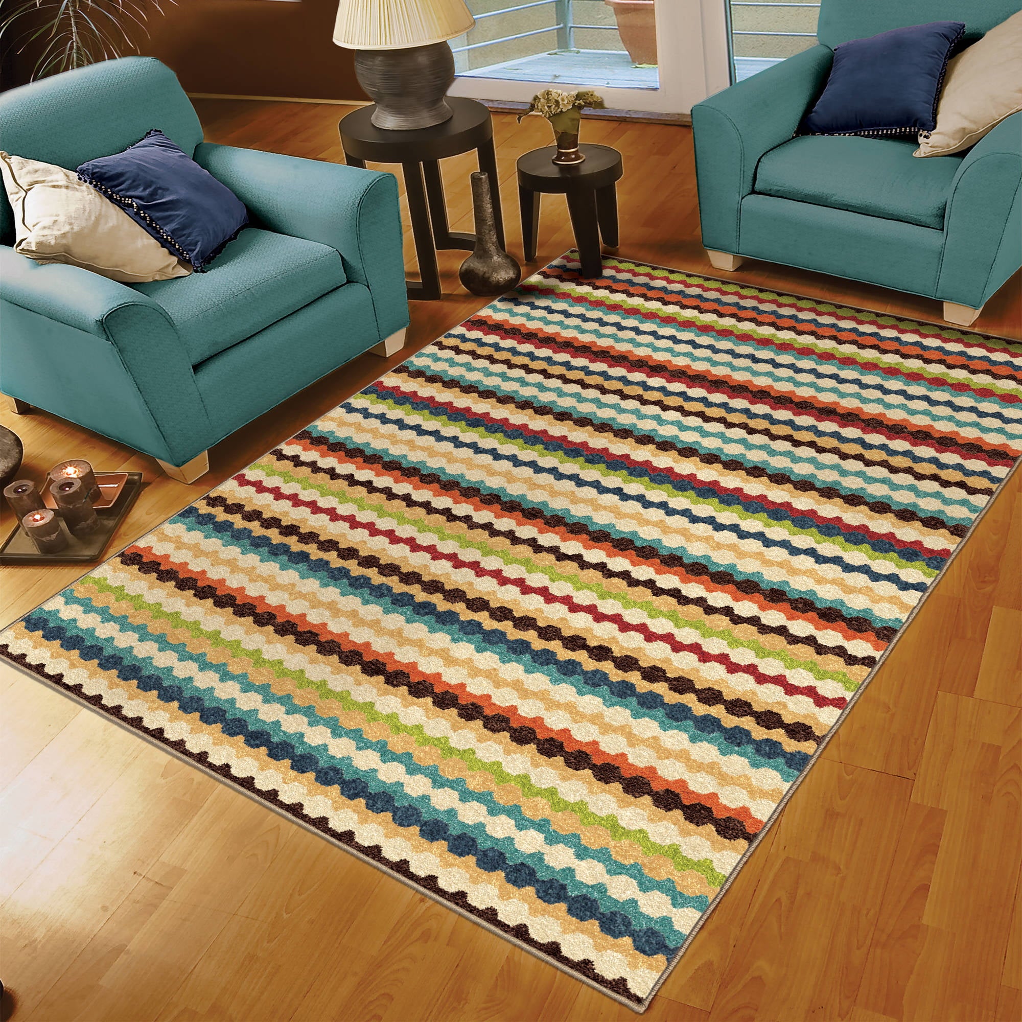 Orian Rugs Nik Nak Multi-Colored Area Rug or Runner