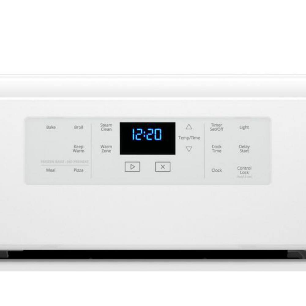 Whirlpool 5.3 cu. ft. Electric Range with Steam Clean and 5 Elements in White WFE505W0HW