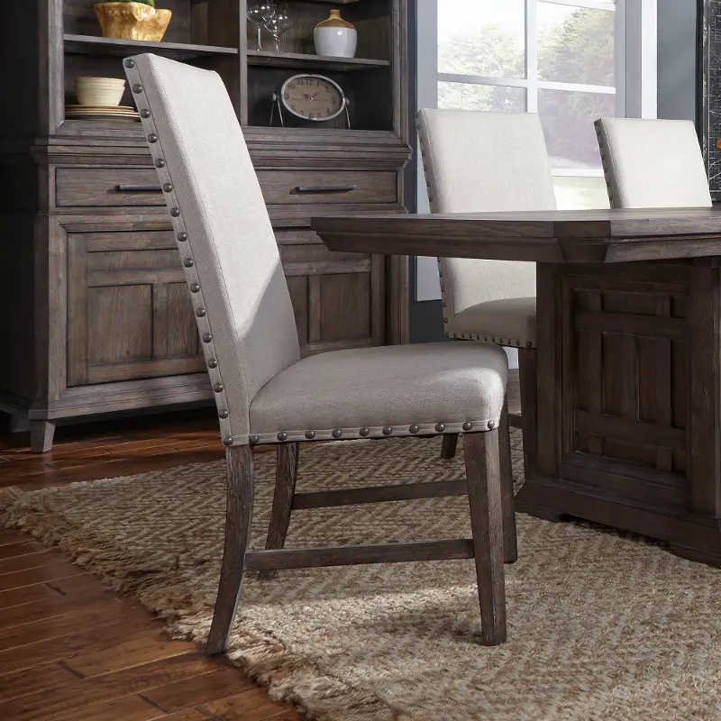 Artisan Prairie Gray Upholstered Dining Chair