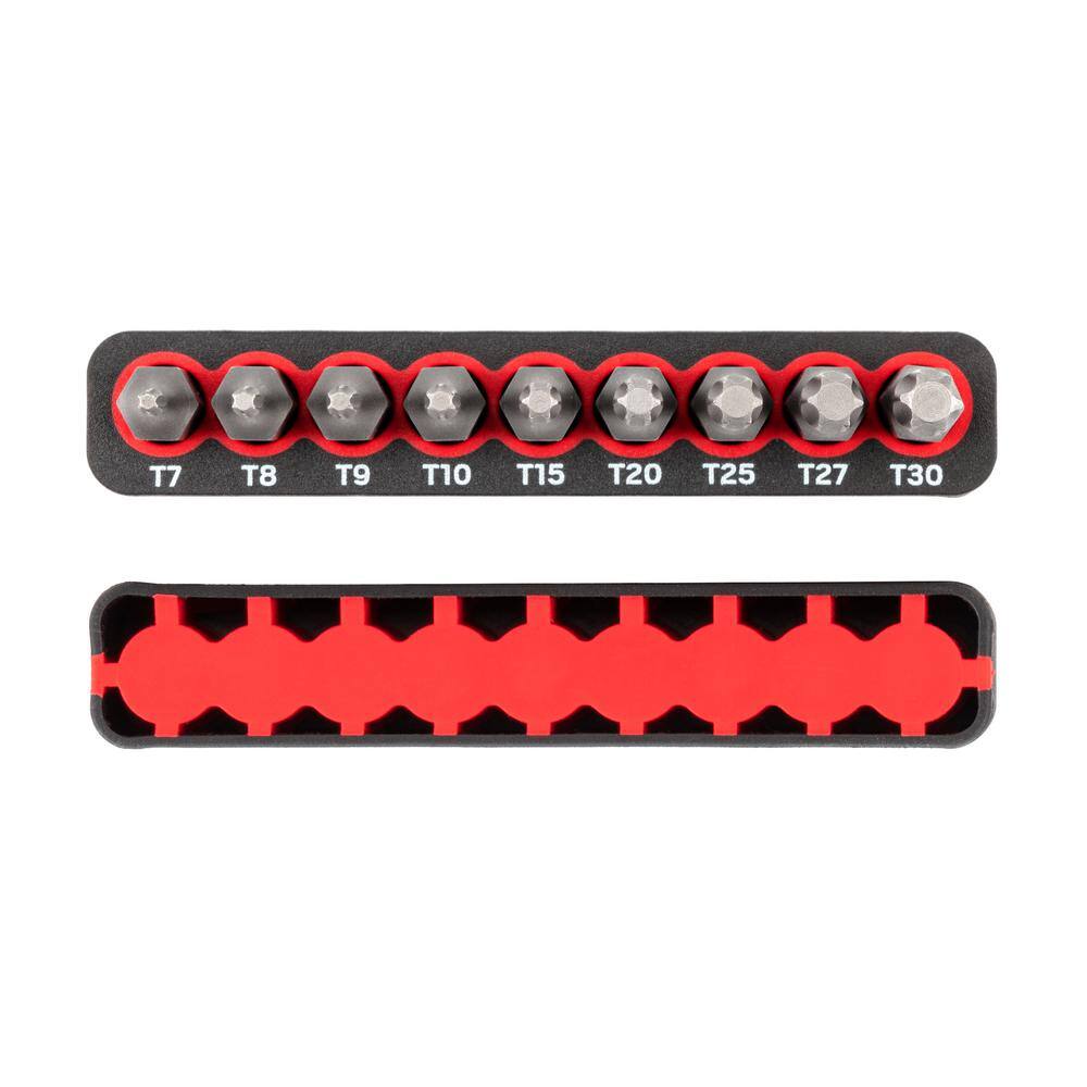 TEKTON 14 in. Star Bit Set with Rail (T7-T30) DZT93001