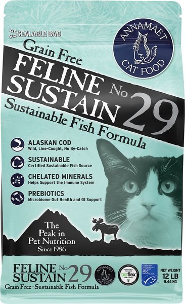 Annamaet Grain-Free Feline Sustain No. 29 Fish Formula Dry Cat Food