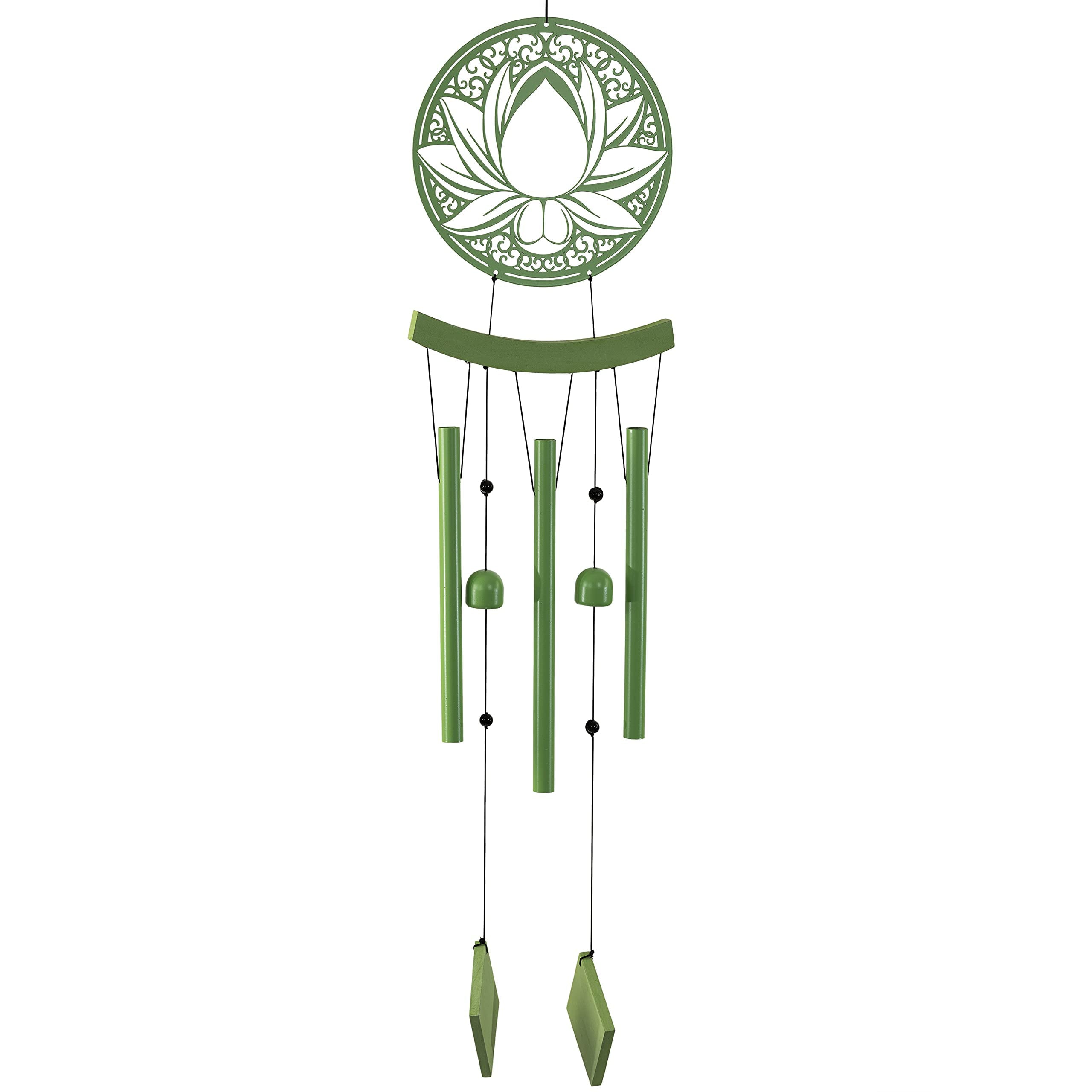 VP Home Lotus Medallion Outdoor Garden Decor Wind Chime