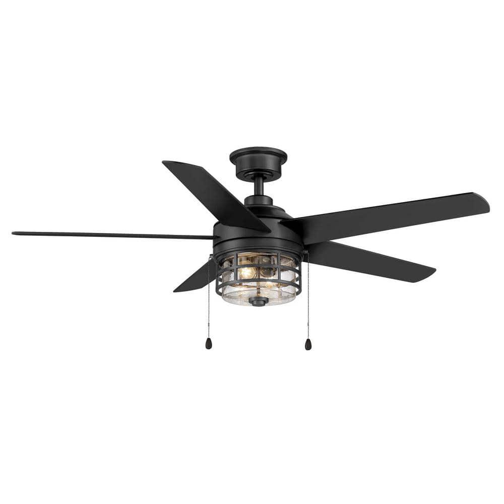 Home Decorators Collection Colbridge 52 in LED IndoorOutdoor Natural Iron Ceiling Fan with Light