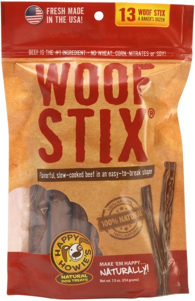 Happy Howie's Beef 6-in Woof Stix Dog Treats