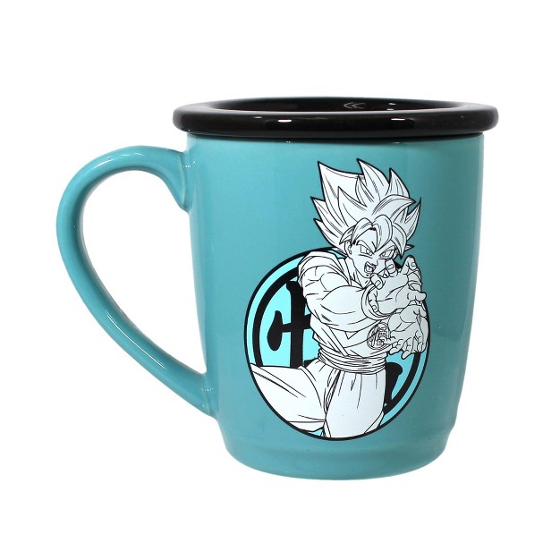 Just Funky Dragon Ball Super Goku 14oz Ceramic Coffee Mug And Coaster Set