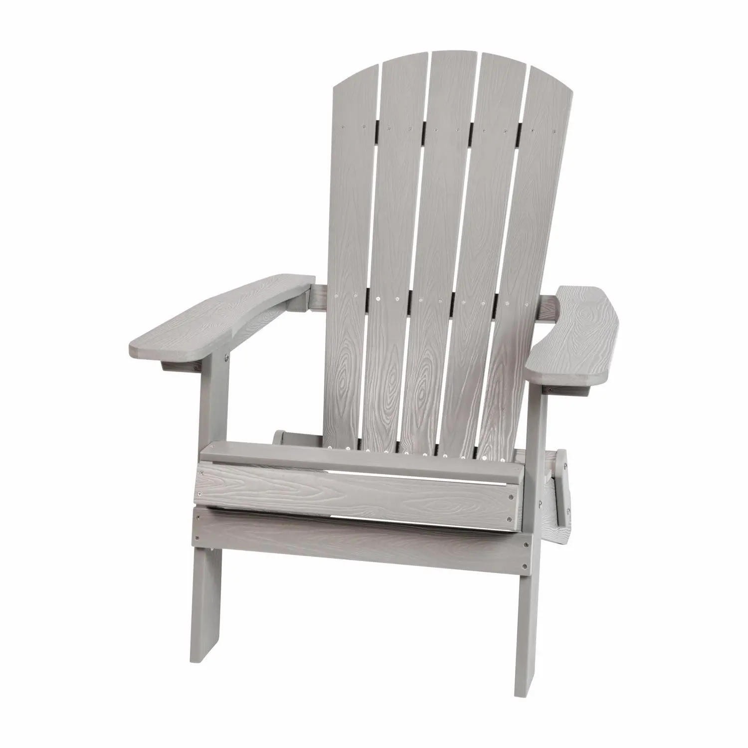 Charlestown Gray Resin Frame Adirondack Foldable Chair