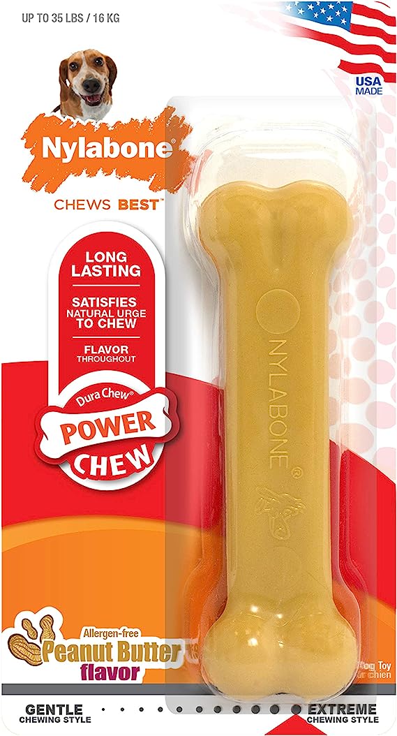 Nylabone Power Chew Peanut Butter Flavored Dog Toy