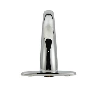 Zurn AquaSense Z6913-XL Hydro-Powered Sensor Faucet Single Hole 0.5 GPM Aerator 4 in. Widespread Cover Plate Chrome Z6913-XL-CP4-HYD