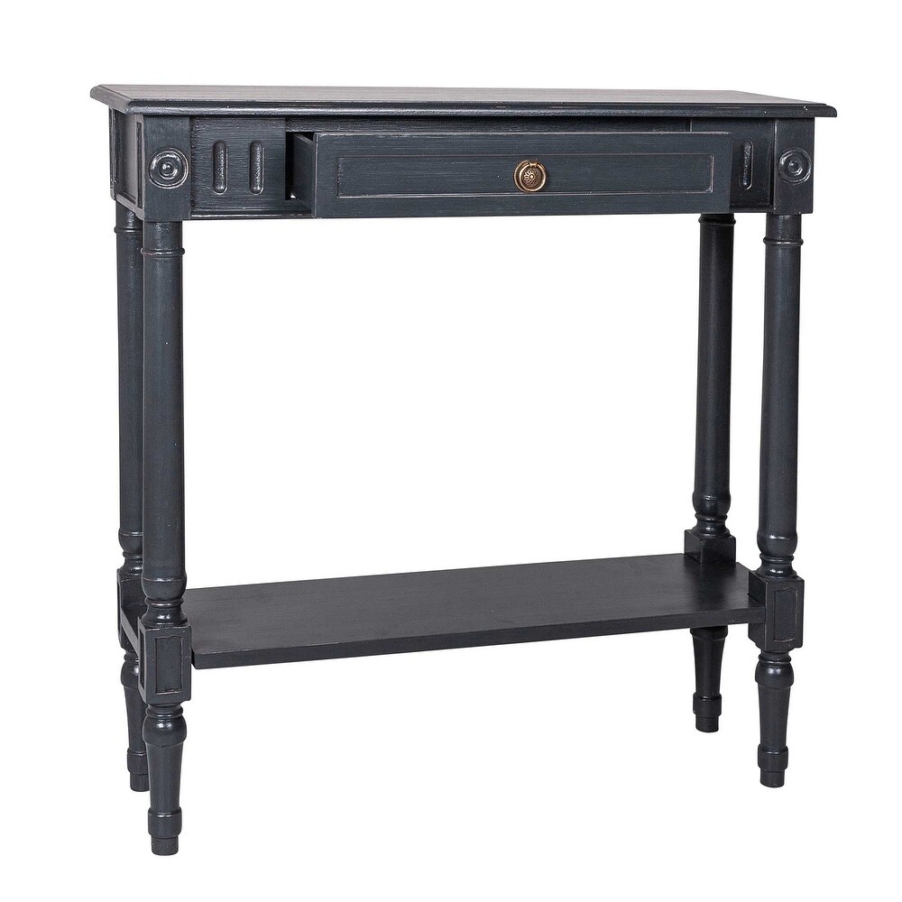 East at Main Wood Console Accent Table with Drawer