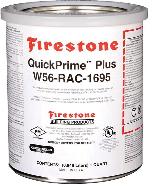 Aquascape Firestone QuickPrime Plus EPDM Liner Seaming Tape Primer， 32-oz can