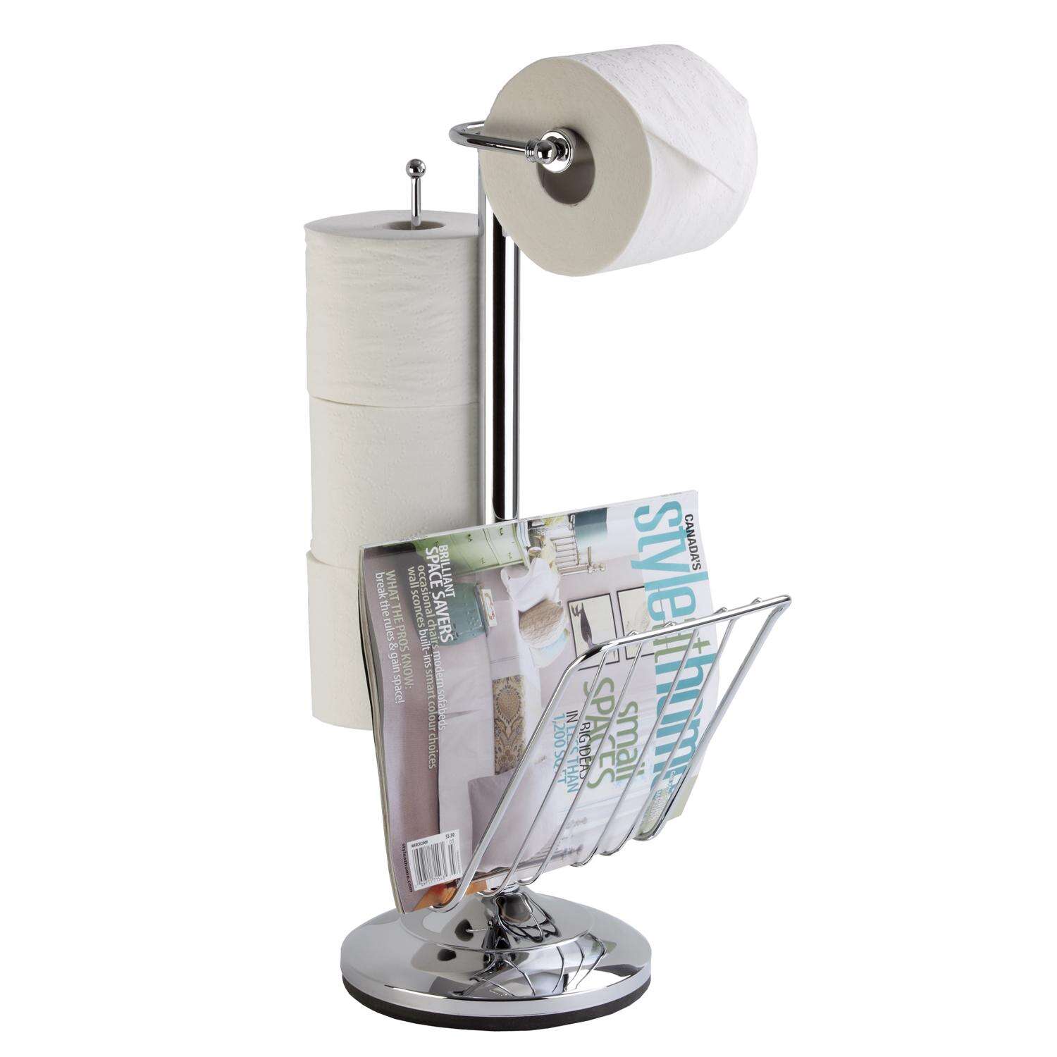 Better Living Chrome Toilet Paper/Magazine Holder