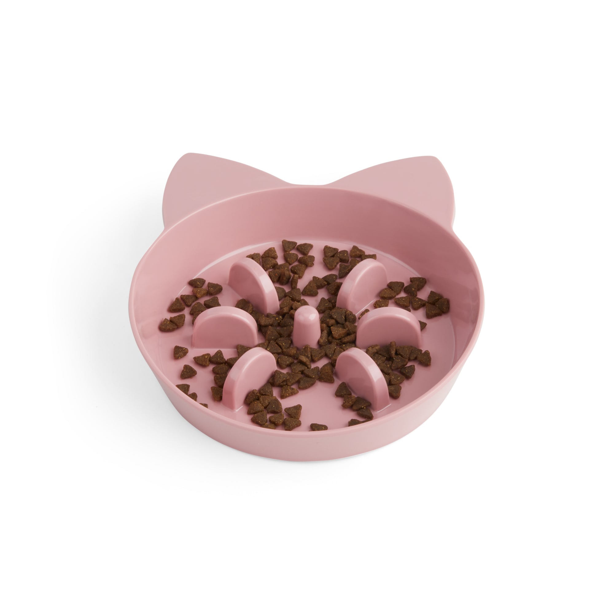 EveryYay Take It Slow Mauve Slow Feeder Cat Bowl， 1.6 Cups