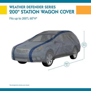 Classic Accessories Duck Covers Weather Defender Station Wagon Semi-Custom Car Cover Fits up to 16 ft. 8 in. A3SW200