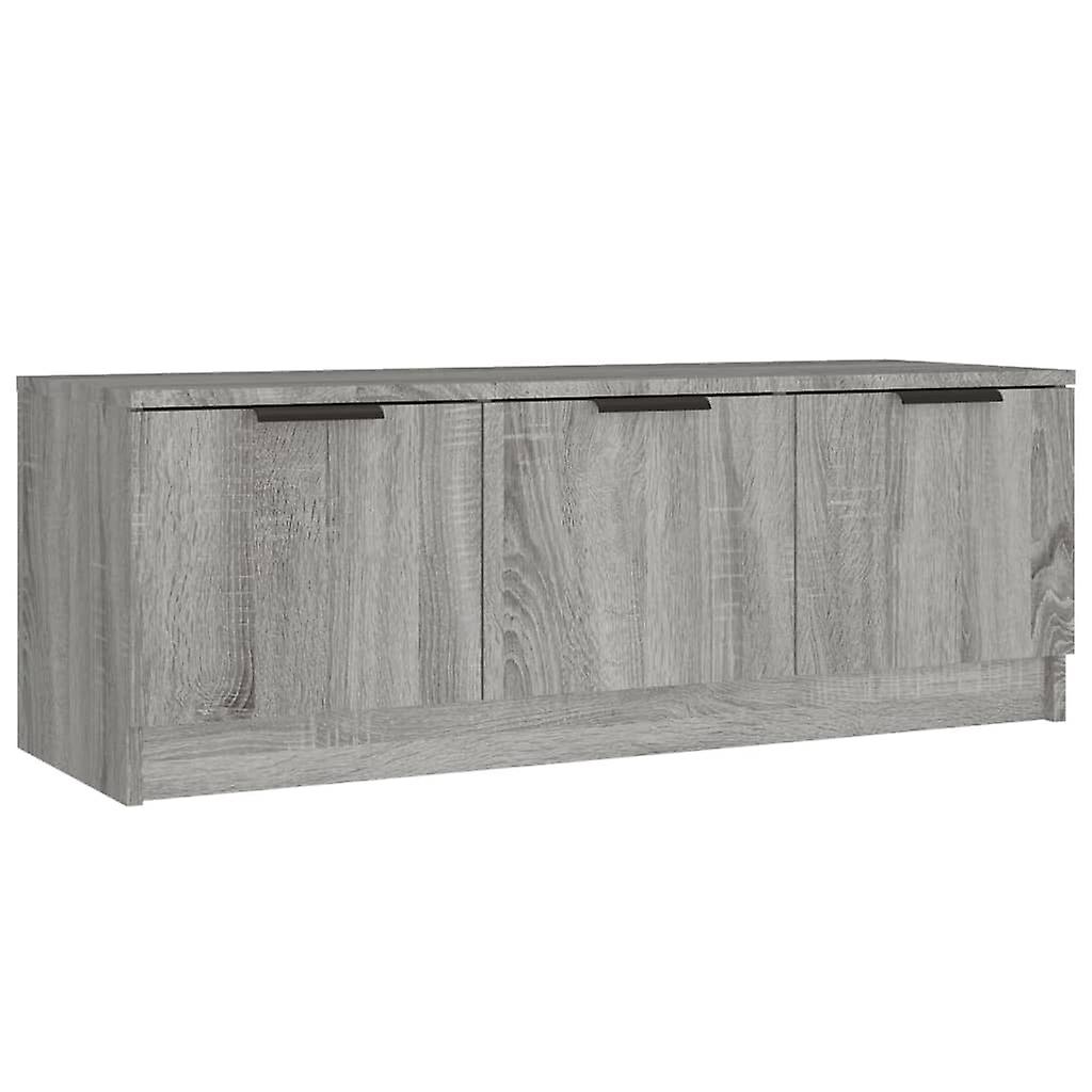 Tv Cabinet Grey Sonoma 102x35x36.5 Cm Engineered Wood