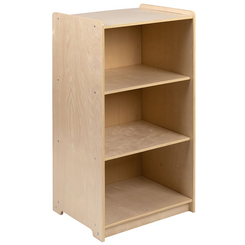 Flash Furniture Wooden 3 Section School Classroom Storage Cabinet