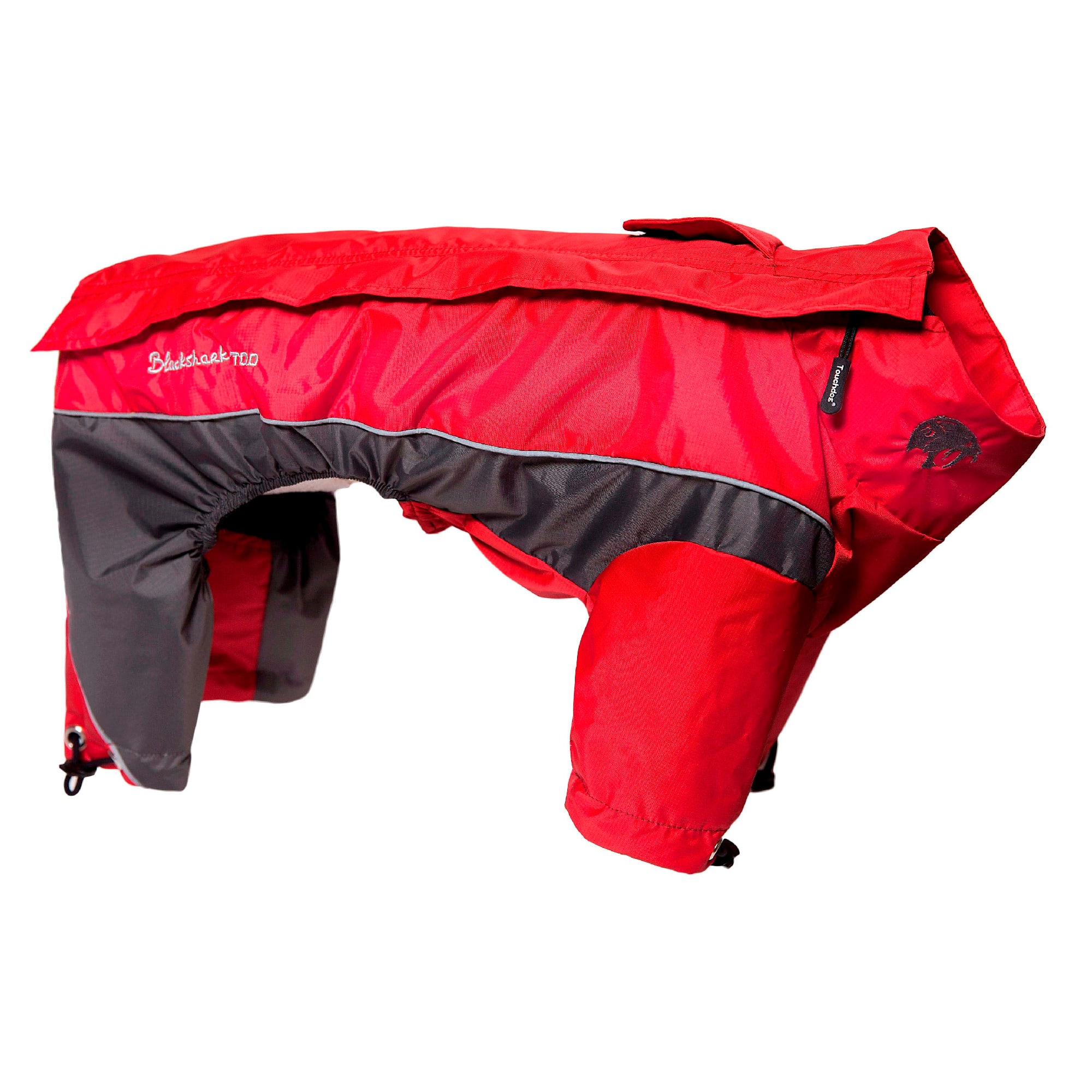 Touchdog Red Quantum-Ice Full-Bodied Adjustable and 3M Reflective Dog Jacket， X-Small