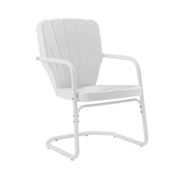 Ridgeland 2pk Outdoor Chairs White Crosley