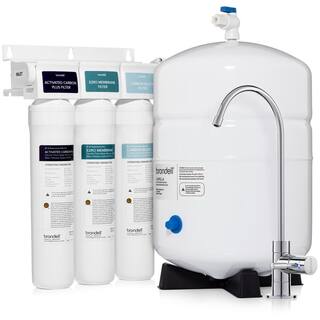 Brondell Capella Reverse Osmosis Water Filtration System WQA Gold Seal Certified wEco-Friendly 1:1 Wastewater Ratio RC250