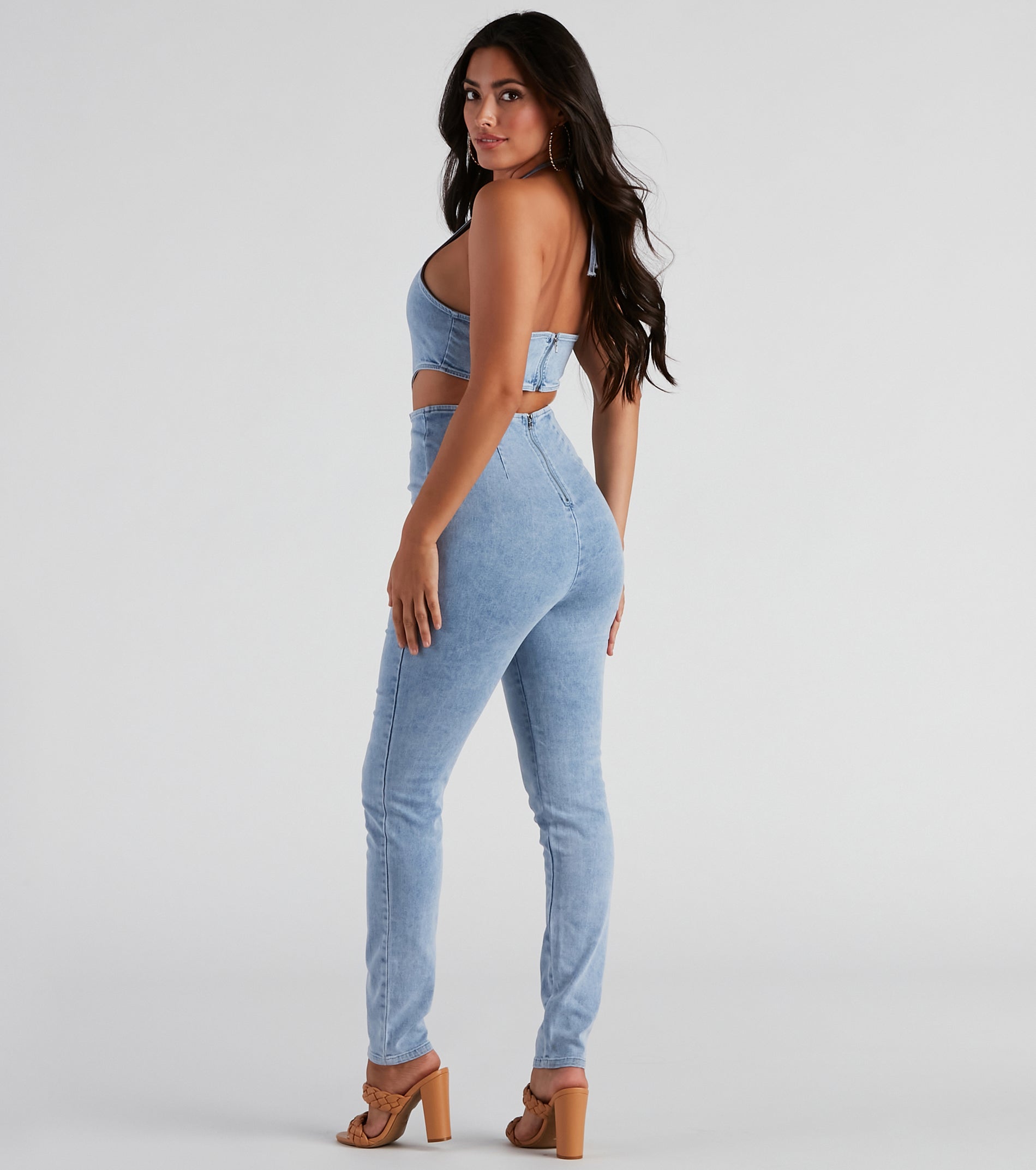 Time For The Weekend Denim Catsuit