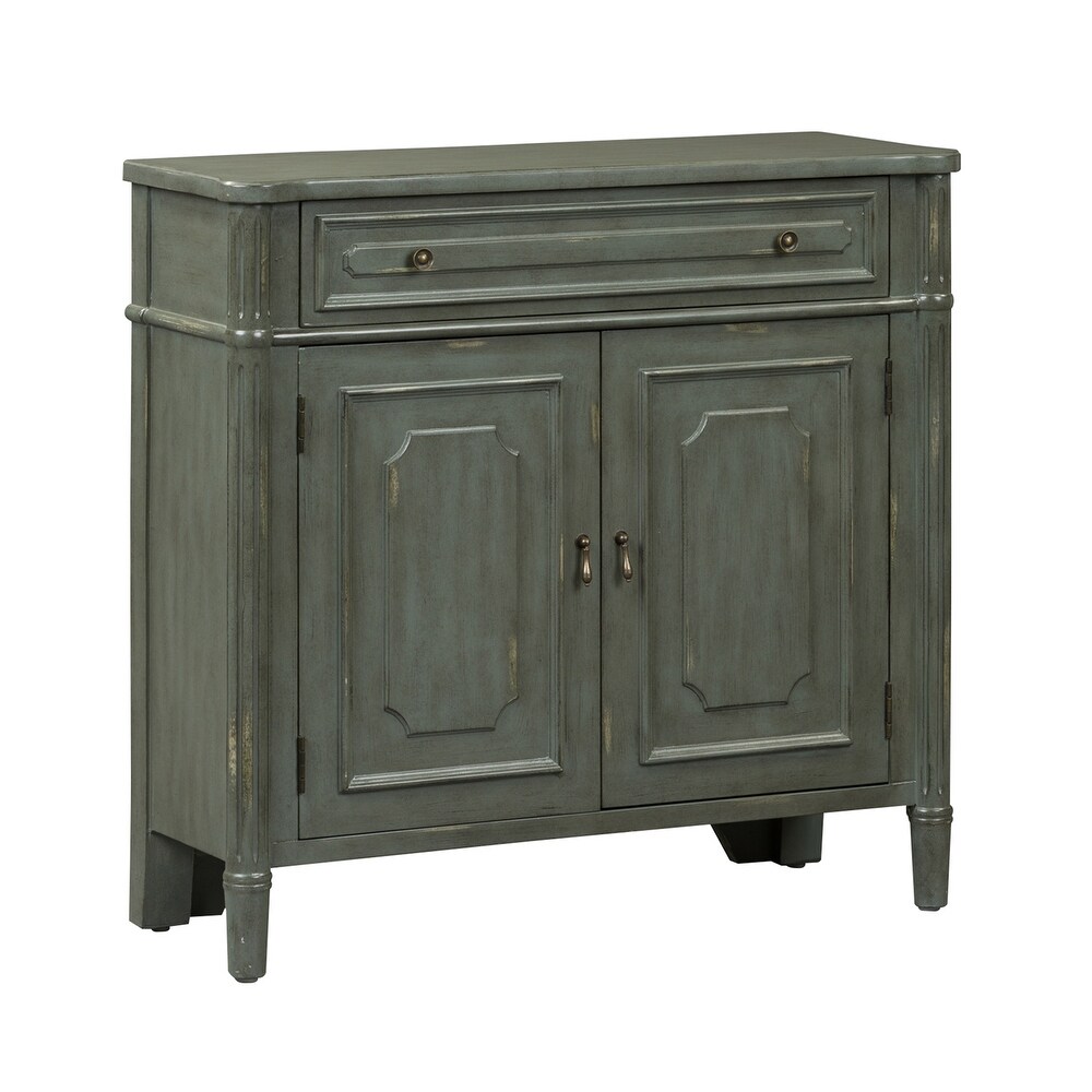 Madison Park Gray 1 Drawer 2 Door Accent Cabinet