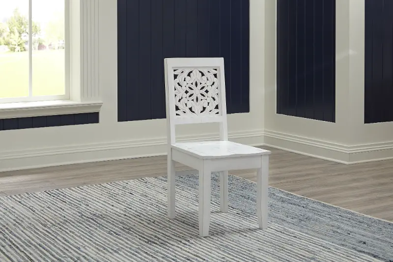 Trellis White Office Chair