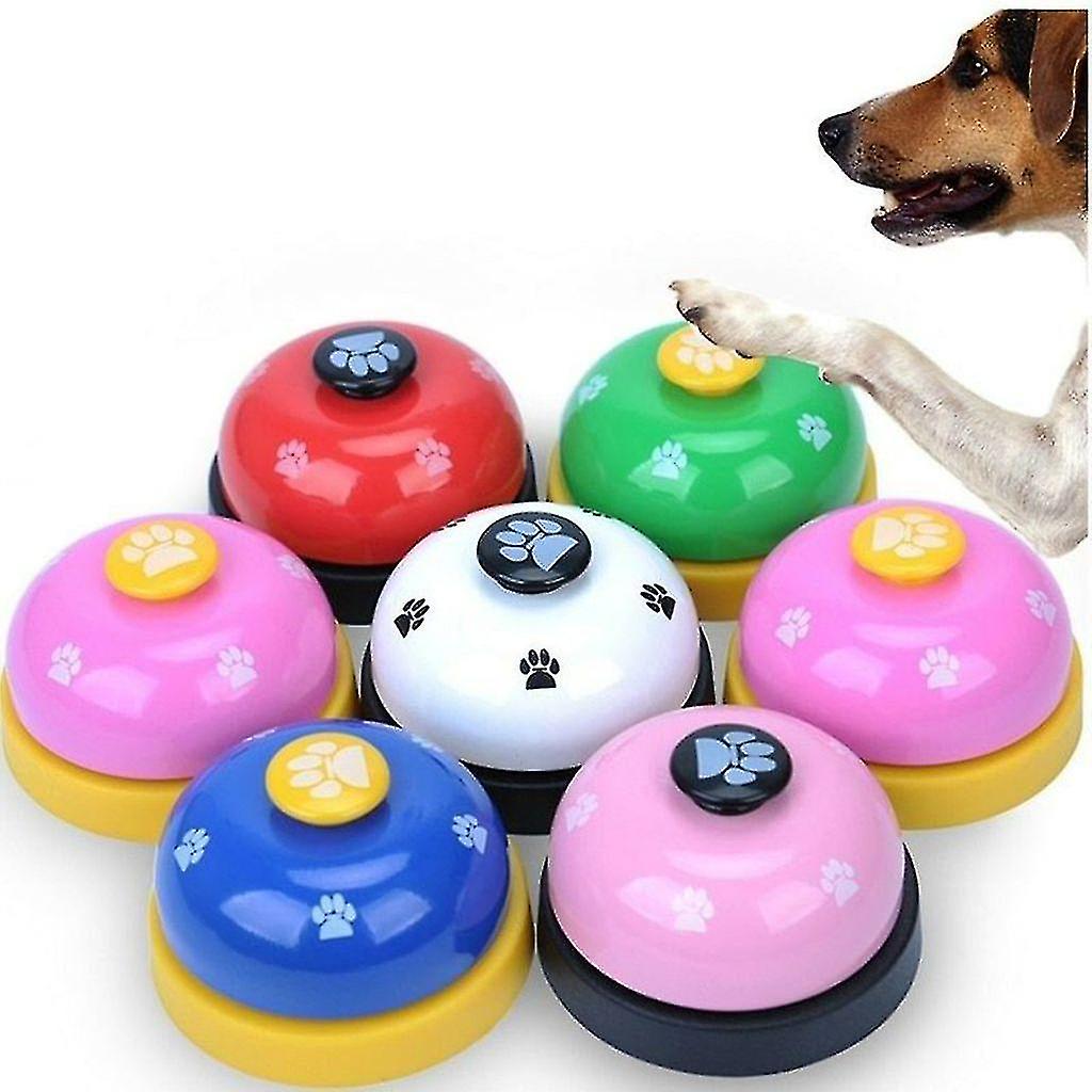 2 Pcs Ring Footprint Training Dog Toys Named Bell Pet Puppy Dog Dinner Best