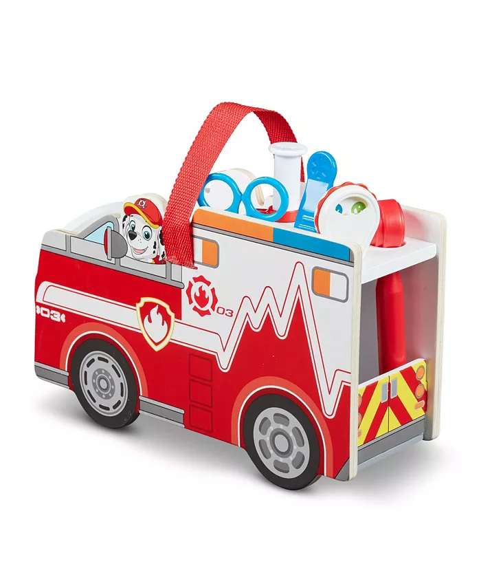 Melissa and Doug Paw Patrol Marshalls Rescue 14 piece Caddy Play Set