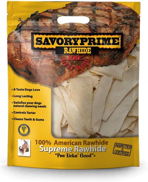 Savory Prime Natural Rawhide Chips Dog Treat