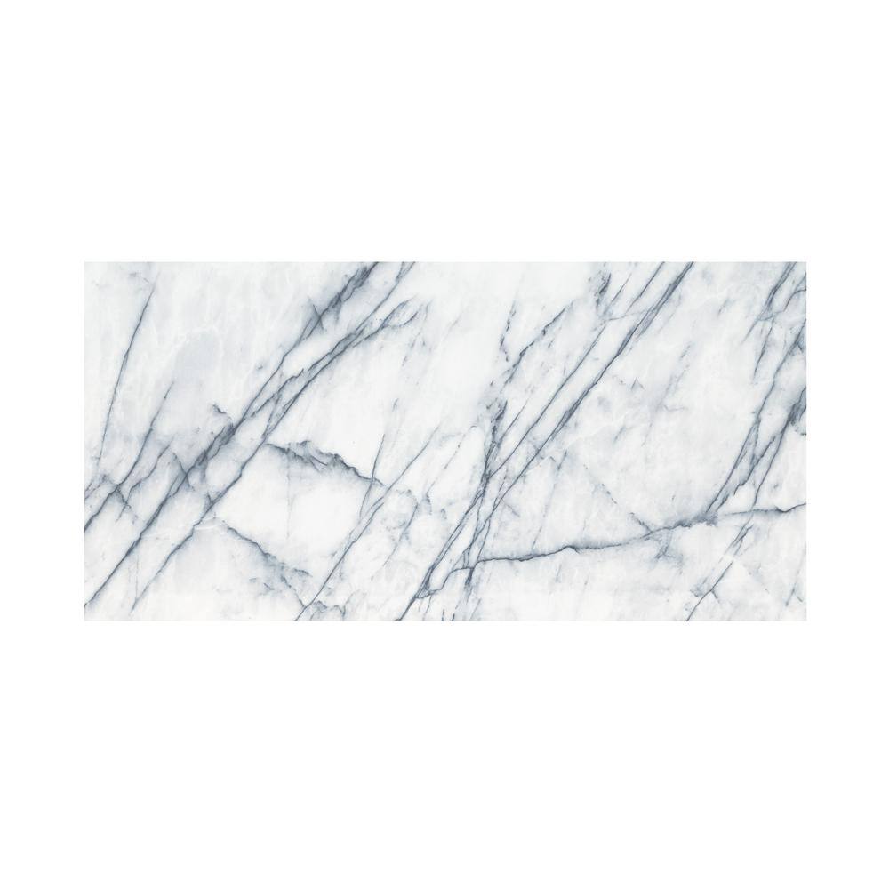 MSI Raphael Gray 16 in. x 32in. Polished Porcelain Stone Look Floor and Wall Tile (14.2 sq. ft.Case) NHDRAP1632PC