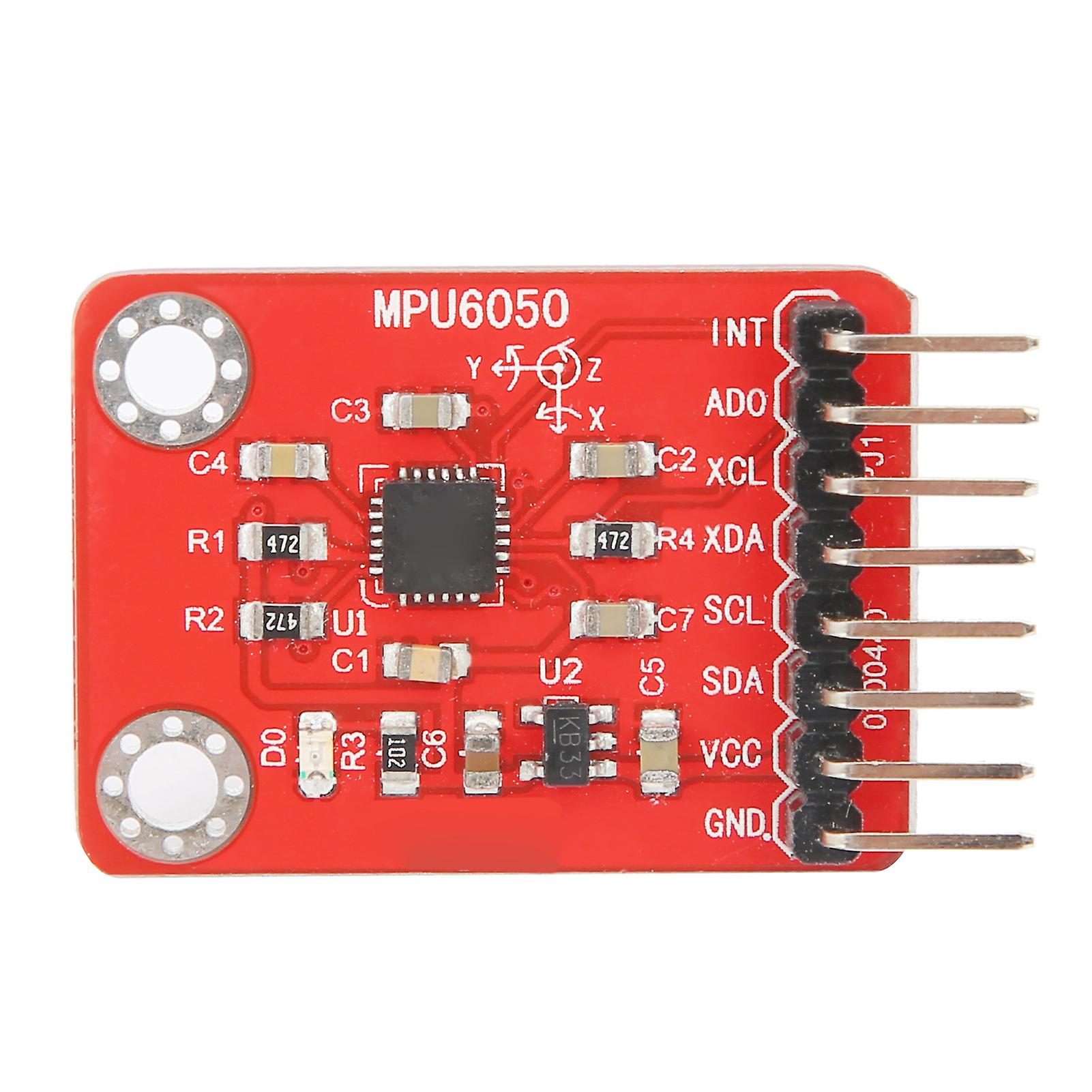 Mpu6050 6 Axis Accelerometer Gyroscope Sensor Module 16 Bit Ad Converter Data Output