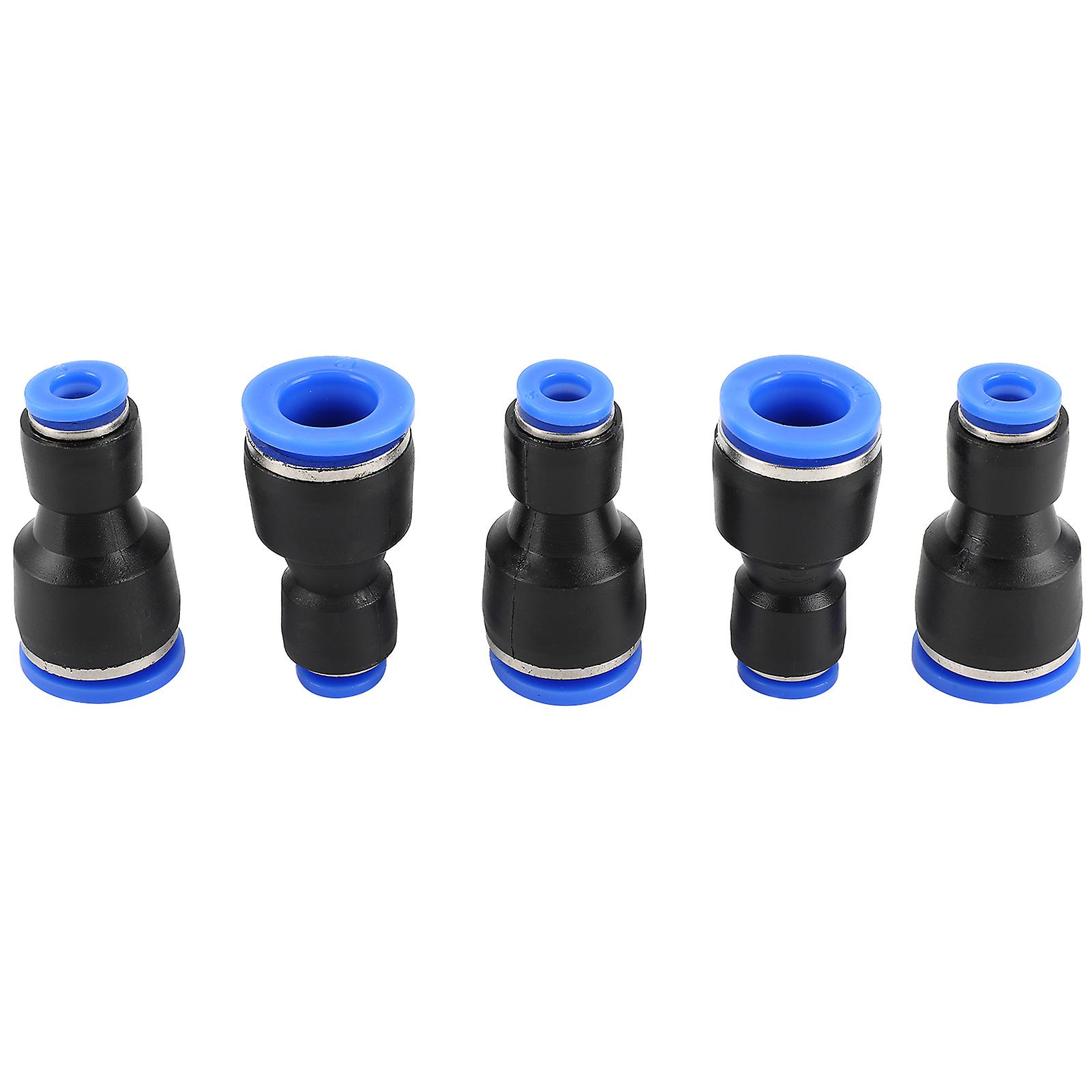 50pcs Pipe Connector 2way Plastic Pbt Air Tube Quick Hose Connector Pneumatic Fitting