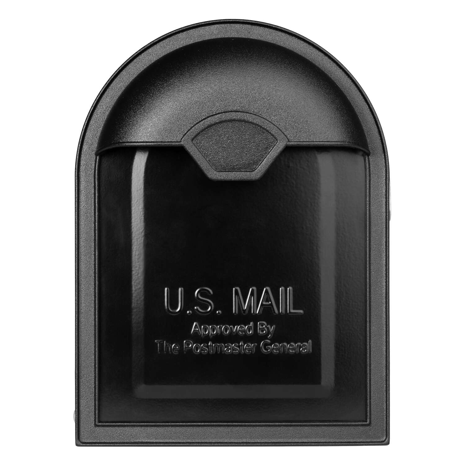 Architectural Mailboxes Winston Classic Galvanized Steel Post Mount Black Mailbox